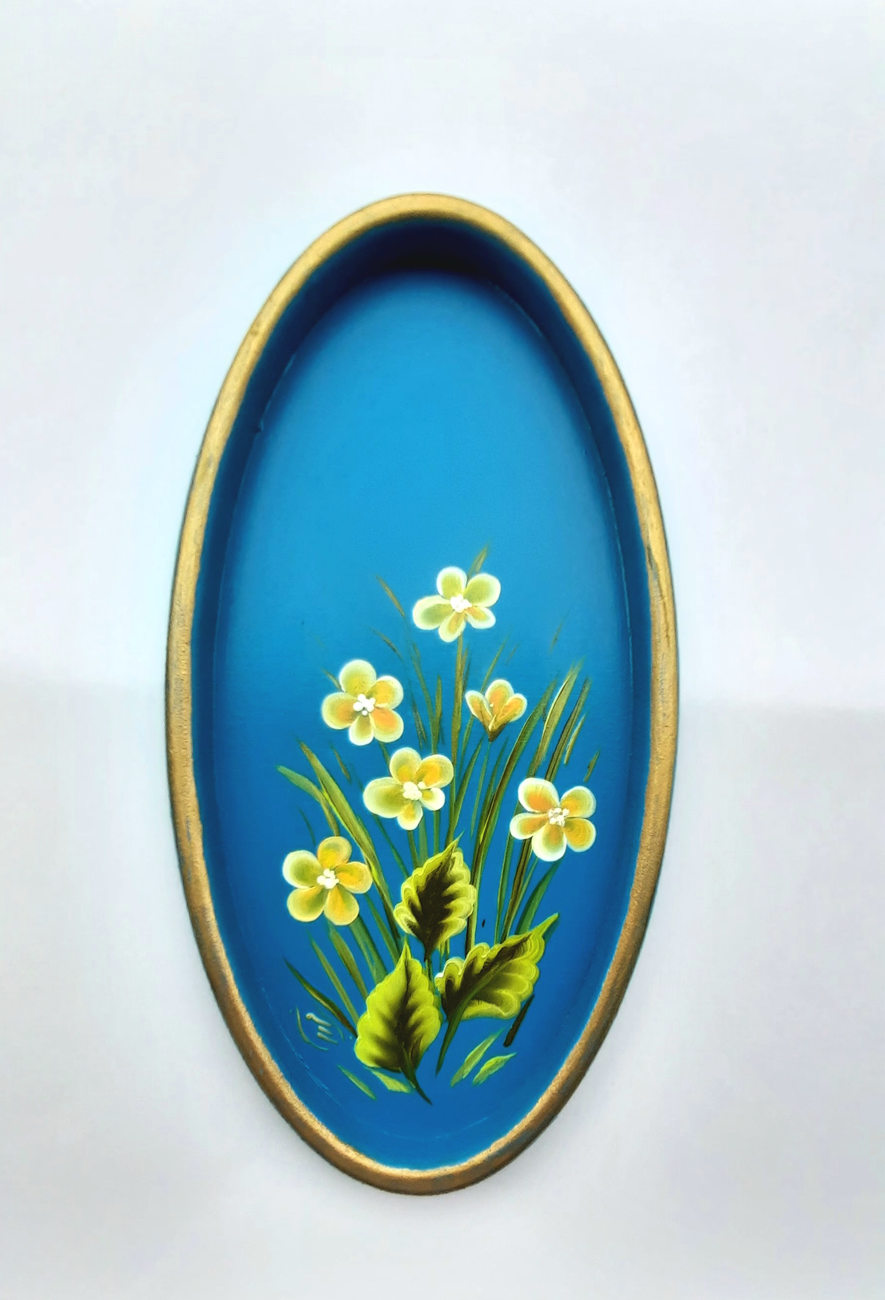 سینی چوبی نقاشی شده، ۱۴×۲۷