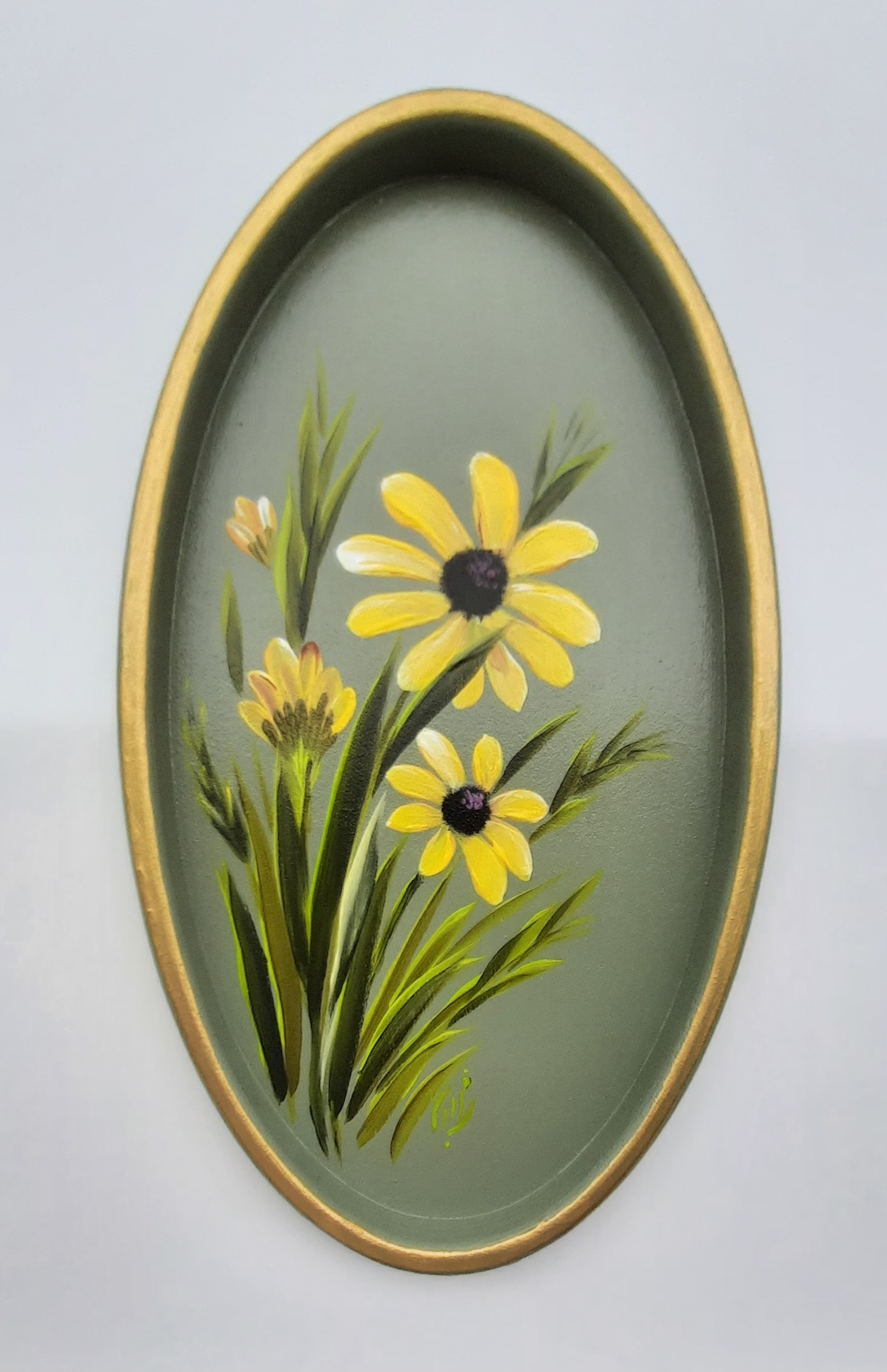 سینی چوبی نقاشی شده، 17×30