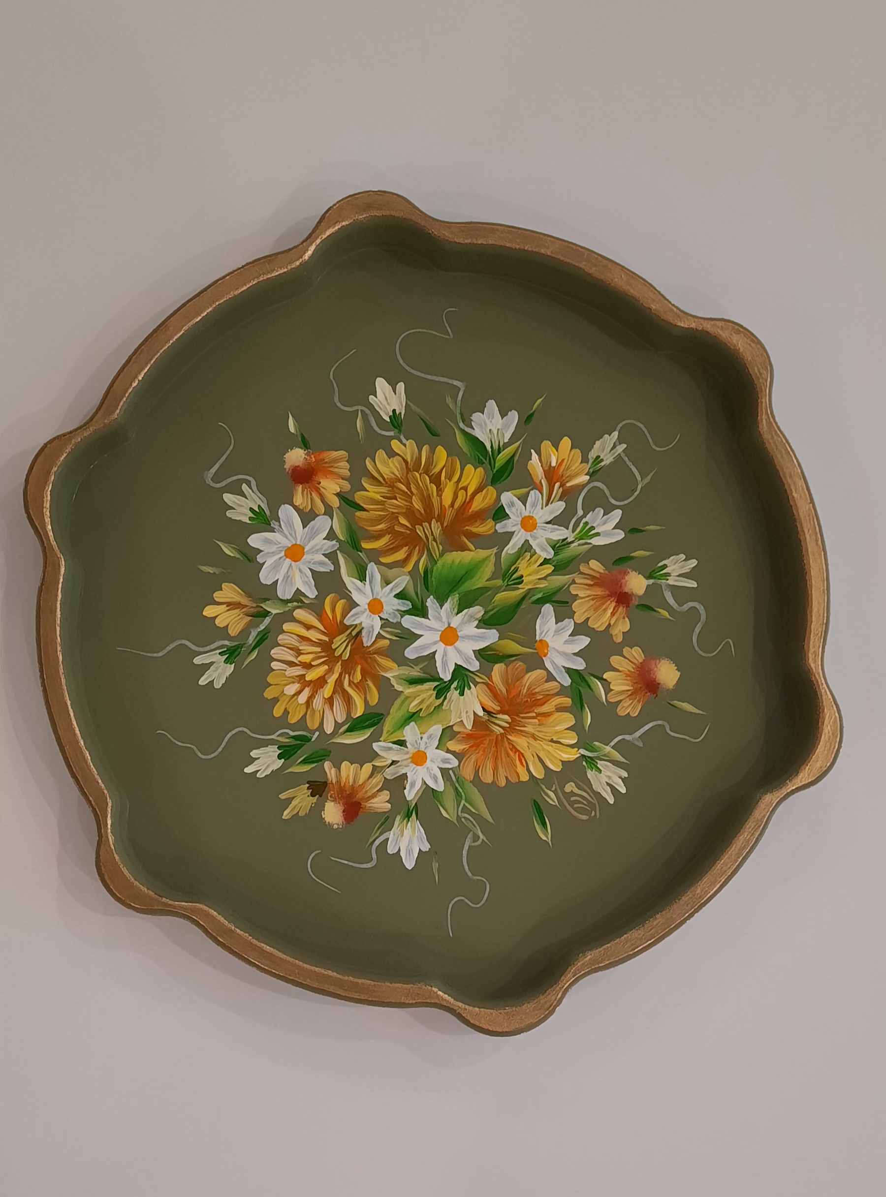 سینی چوبی نقاشی شده، ۲۵