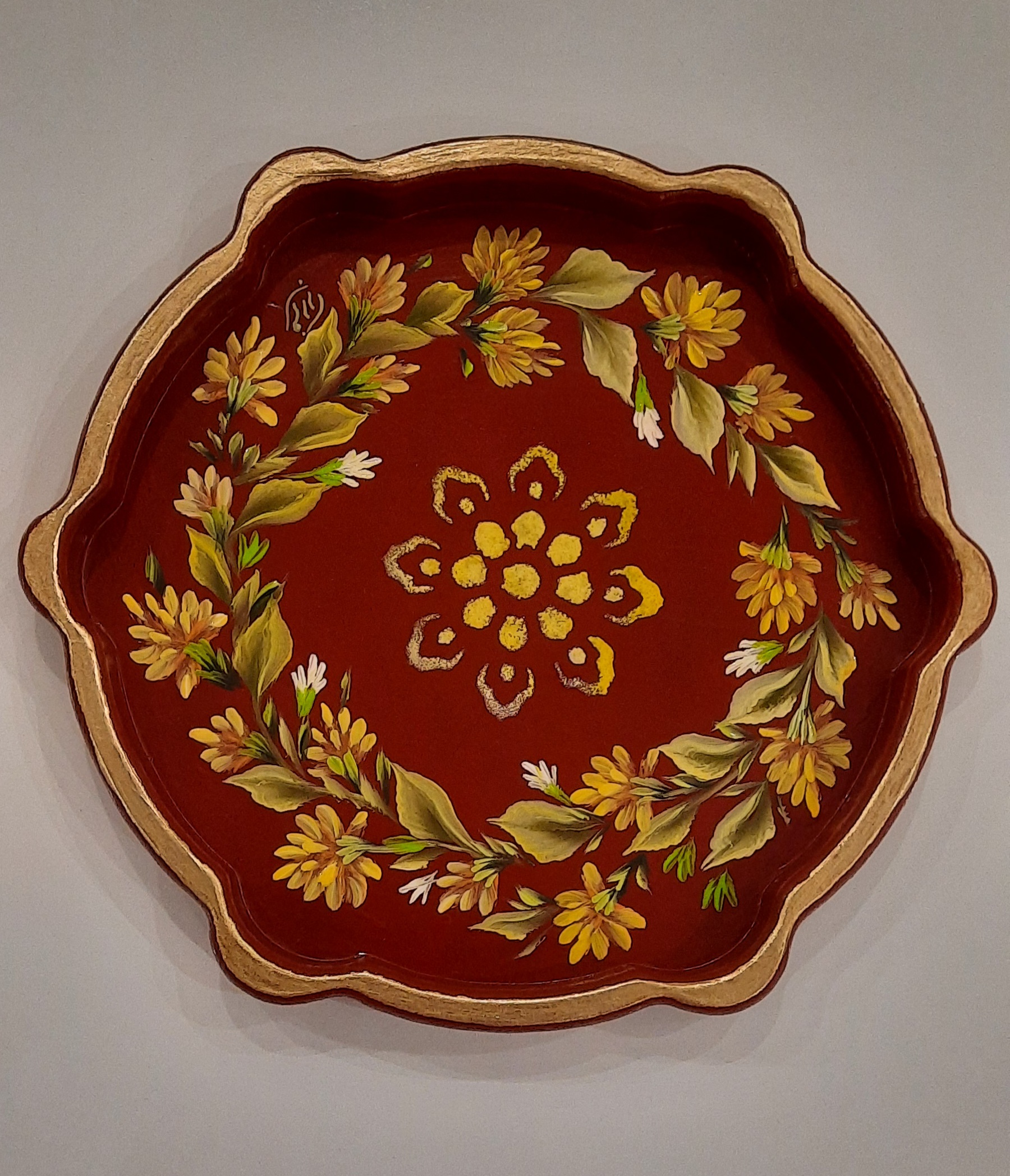 سینی چوبی نقاشی شده، ۲۲