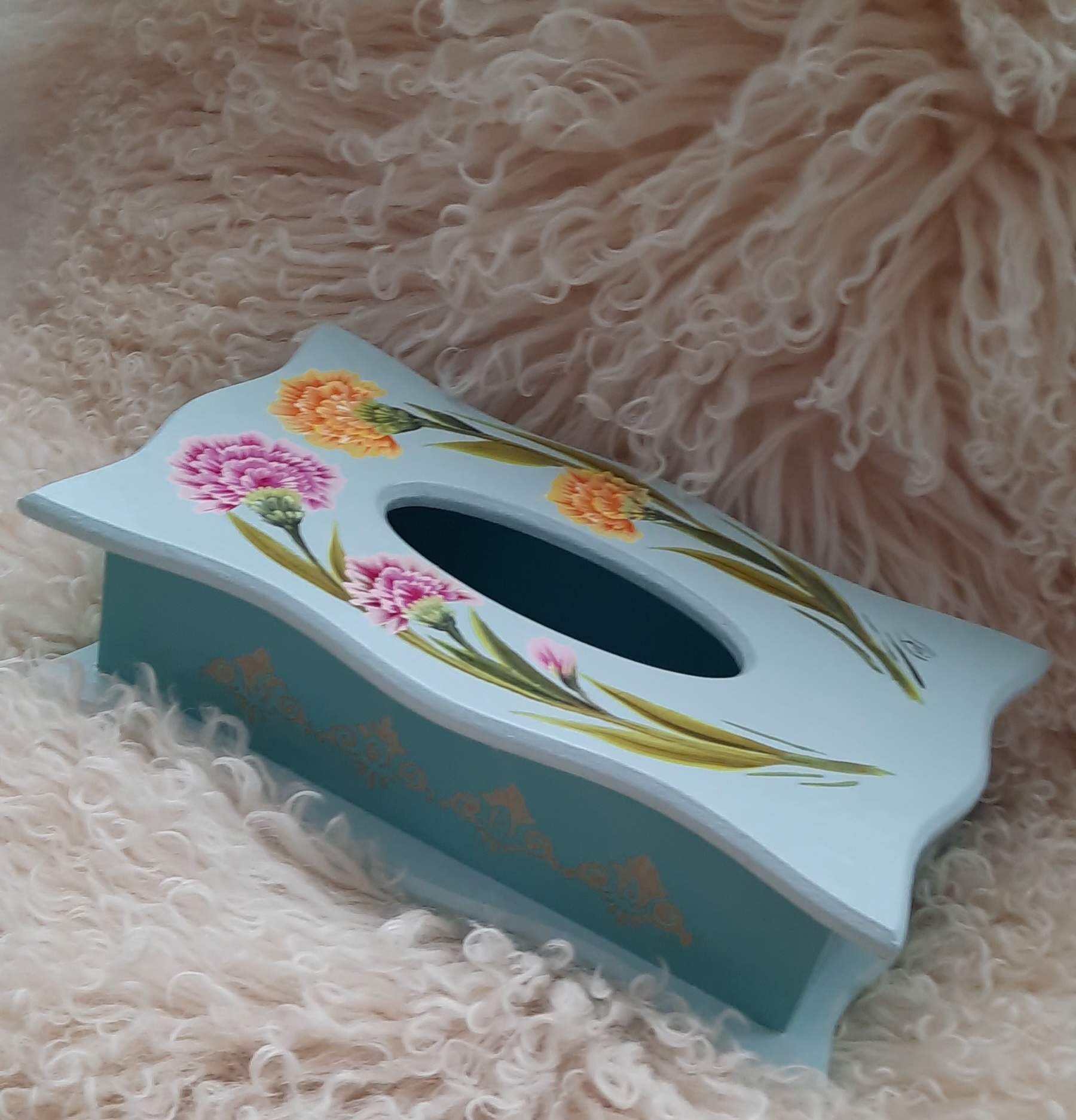 جا دستمالی چوبی