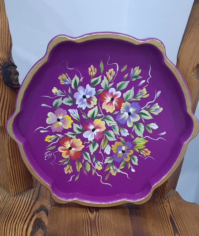 سینی چوبی نقاشی شده، 25