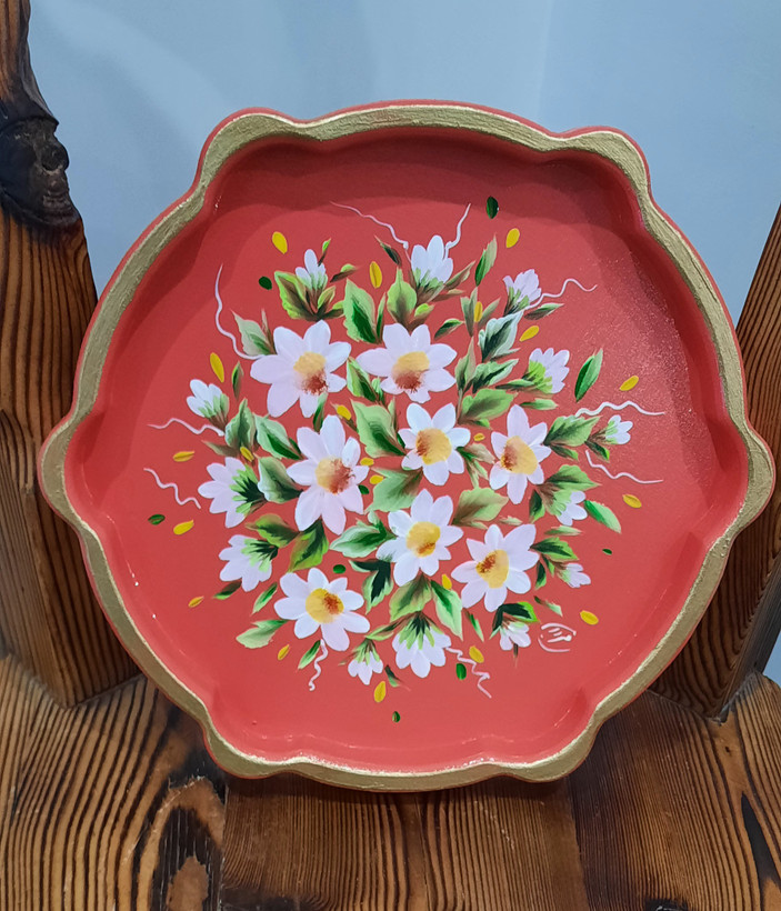 سینی چوبی نقاشی شده، ۲۲