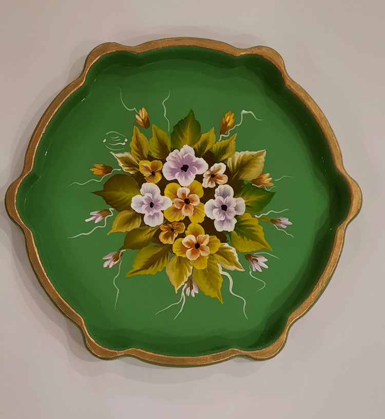 سینی چوبی نقاشی شده، ۲۵